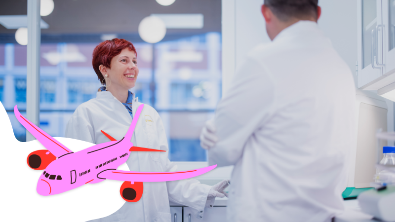 Kvinne på Skretting