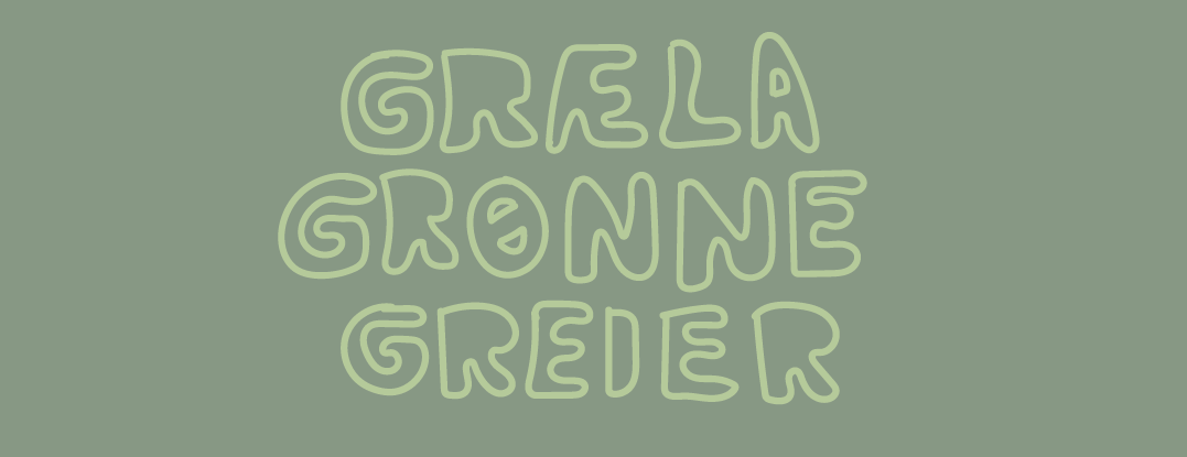 Græla grønne greier - logo