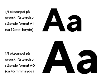 Skilting font Stavanger kommune