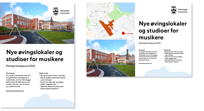 Eksempel på skiltplan - Stavanger kommune