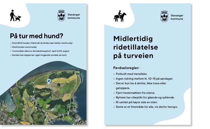 Eksempel på skiltplan - Stavanger kommune