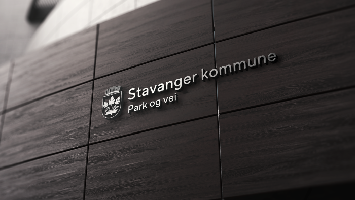 Eksempel på skilting bygg Stavanger kommune