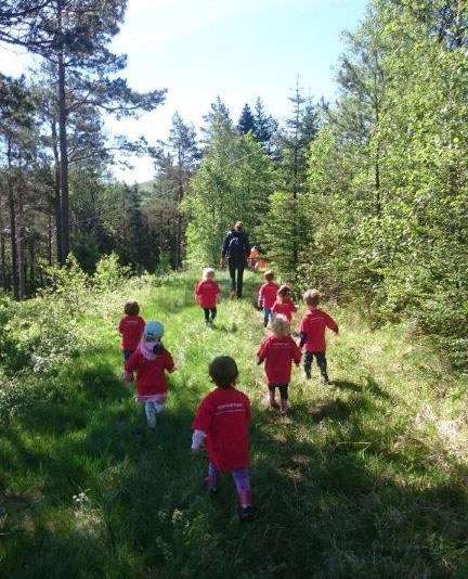 Mjughaugskogen barnehage skogstur Mjughaugskogen barnehage, skogstur, jpg