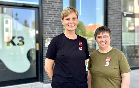 Monica T. Dysjaland og Lilja Ånadal jobber som koordinatorer i Home-Start.
