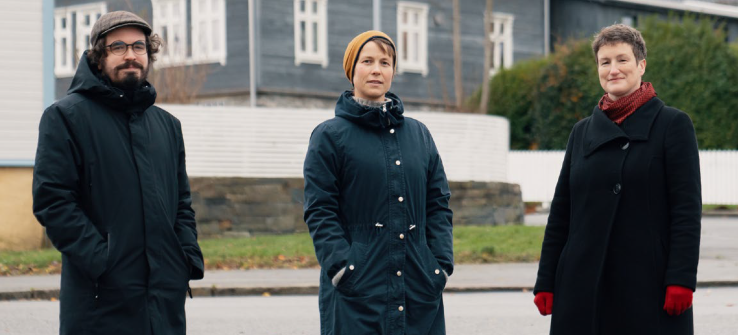 Representatives of the Heritage Management Office in Stavanger: Knut Haaland Grøttland,  Liv K Færing and Hanne Windsholt