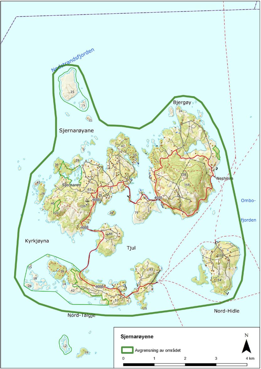 Kart med grense for KULA-området markert