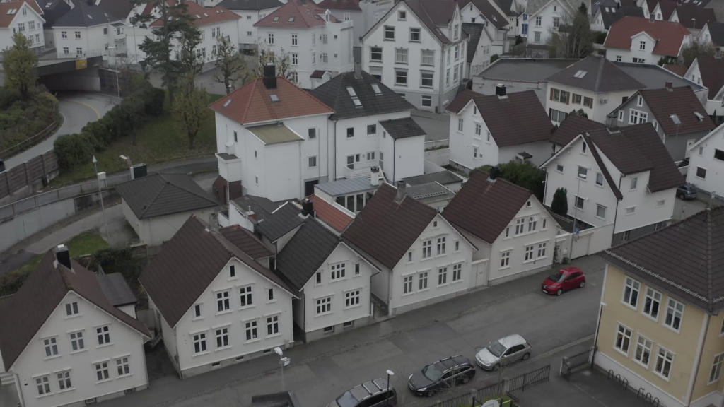 Nedre Dalgate på Storhaug. Dronebilde: Vinterfilm.