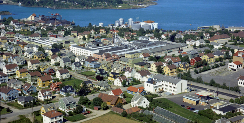 Hillevåg sett fra lufta