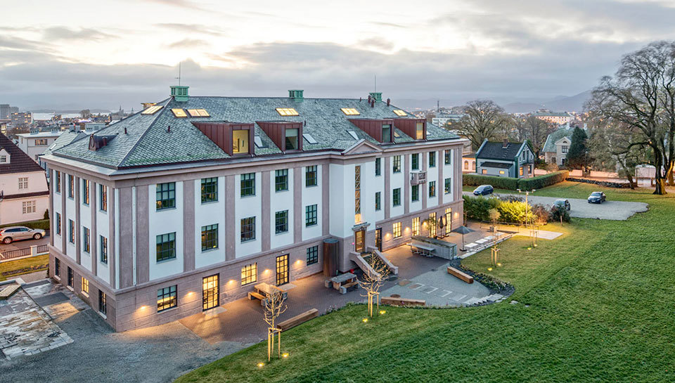Hermetikkindustriens laboratorium ved Ledaalparken. (Foto: Brandsberg-Dahls Arkitekter) hermetikken