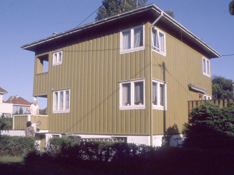 Vinduer som møtes i hjørnet er typisk for funksjonalismen.