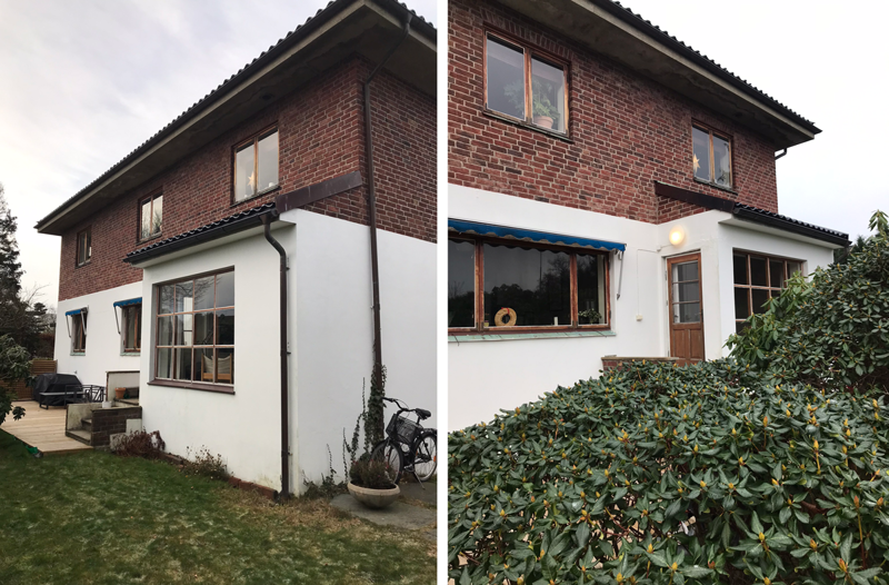 detaljbilder fra huset på Stokka