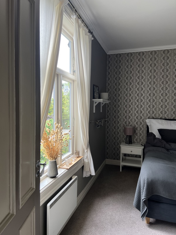 Et av soverommene i Prinsens gate 25.