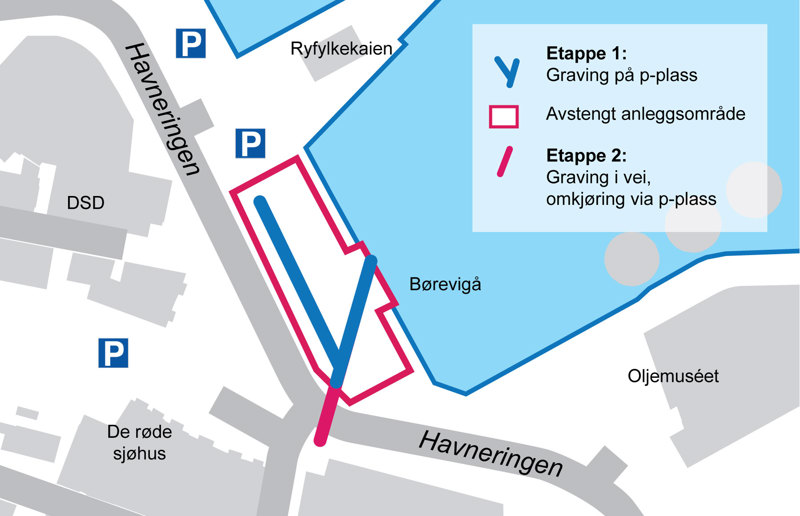 Kart over anleggsområdet