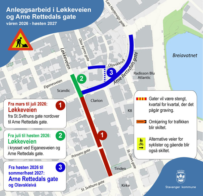 Karet over anleggsområdet