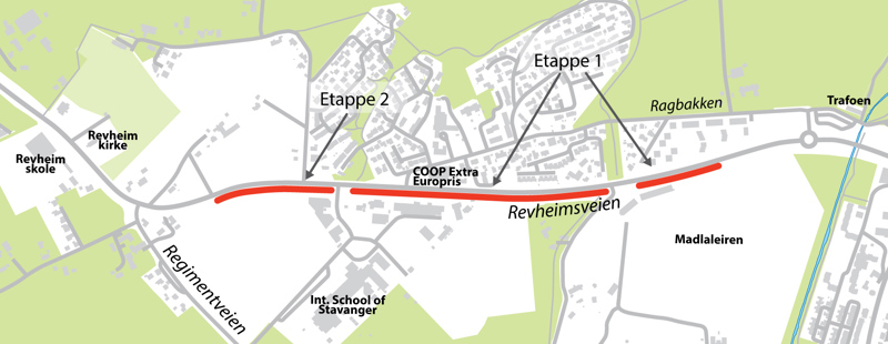 Kart over anleggsområdet