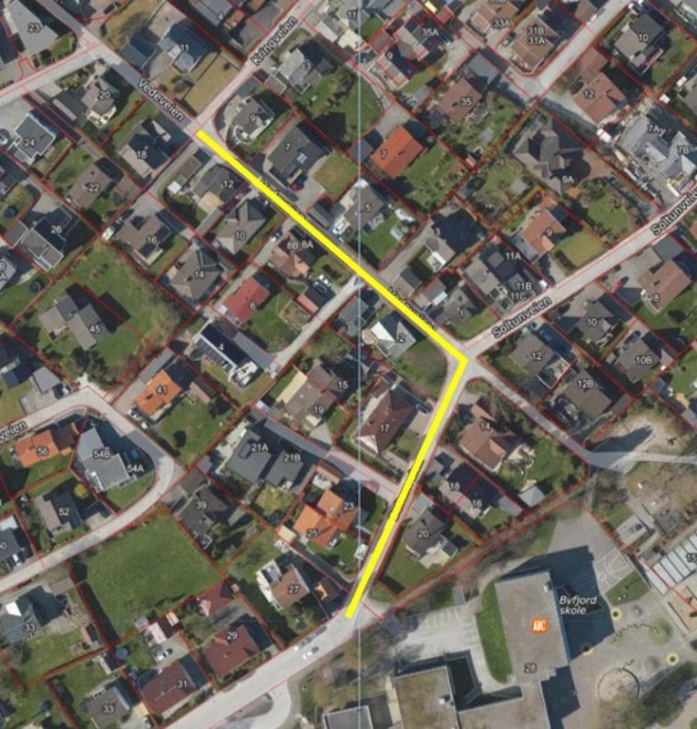 Kart over anleggsområdet.