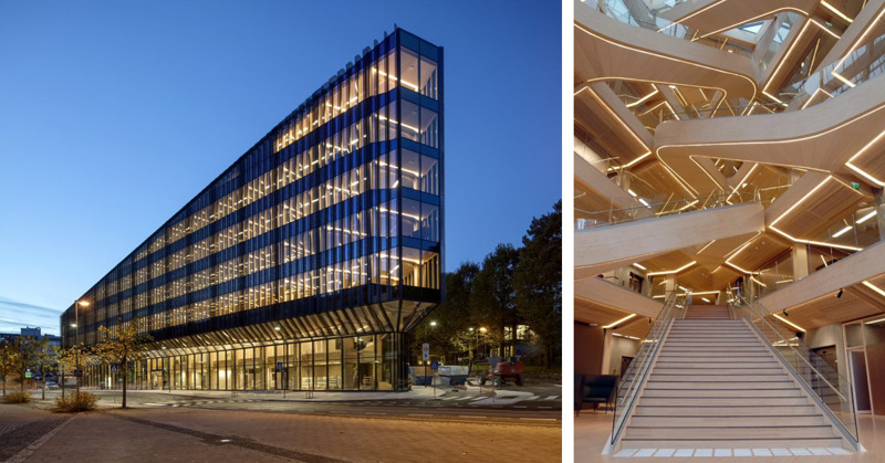 Finansparken. Foto til venstre: Simen Ellingsen. Til høyre: Jan Inge Haga. 