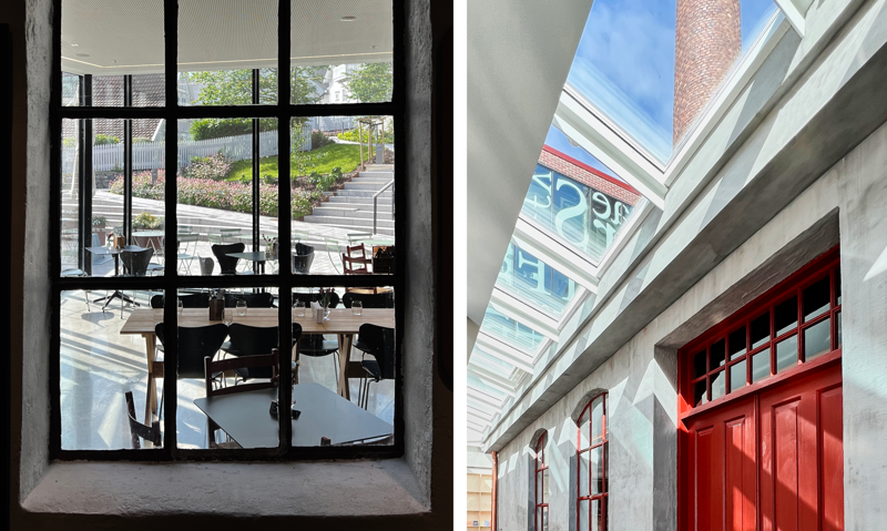 Overganger mellom gammelt og nytt. Transformasjonen og ny bruk av de gamle bygningene er et forbilde for hvordan arkitekturen kan være historieforteller, heter det i juryens begrunnelse.