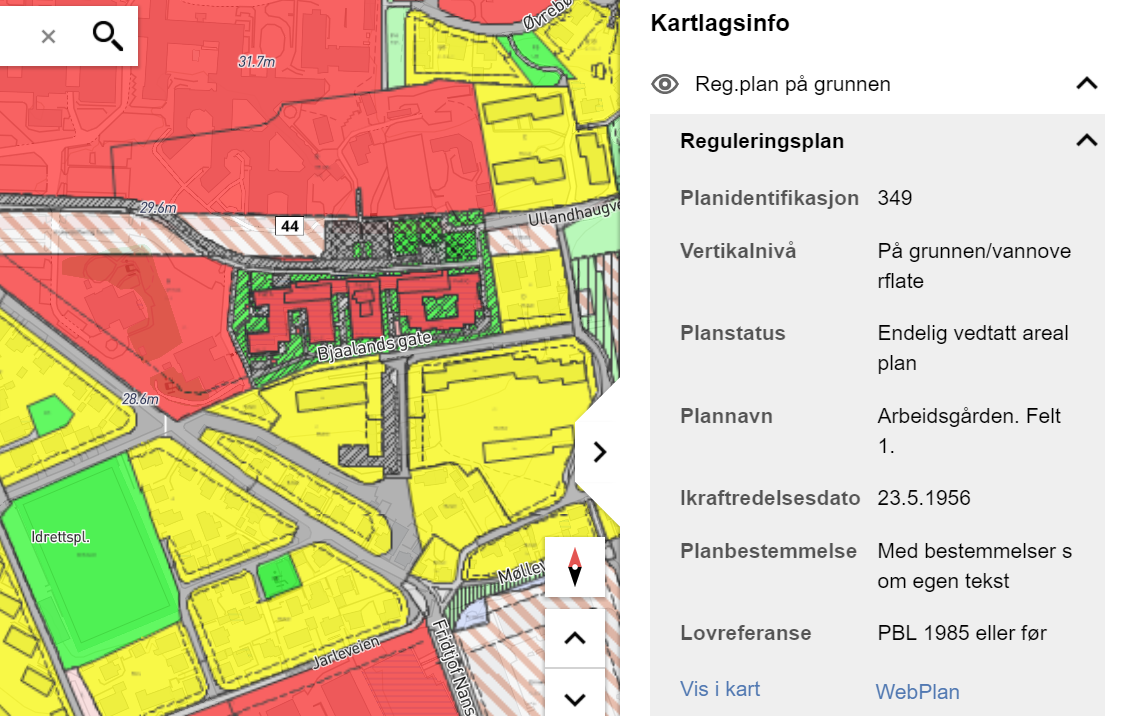 finn eiendom kart Gjeldende Reguleringsplaner Stavanger Kommune finn eiendom kart
