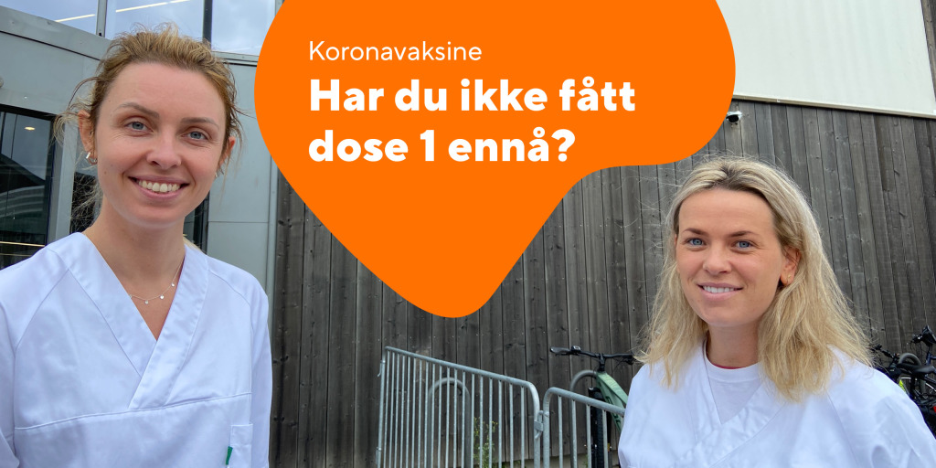 Hege og Marita på vaksinesenteret. Foto: Øyvind Berekvam
