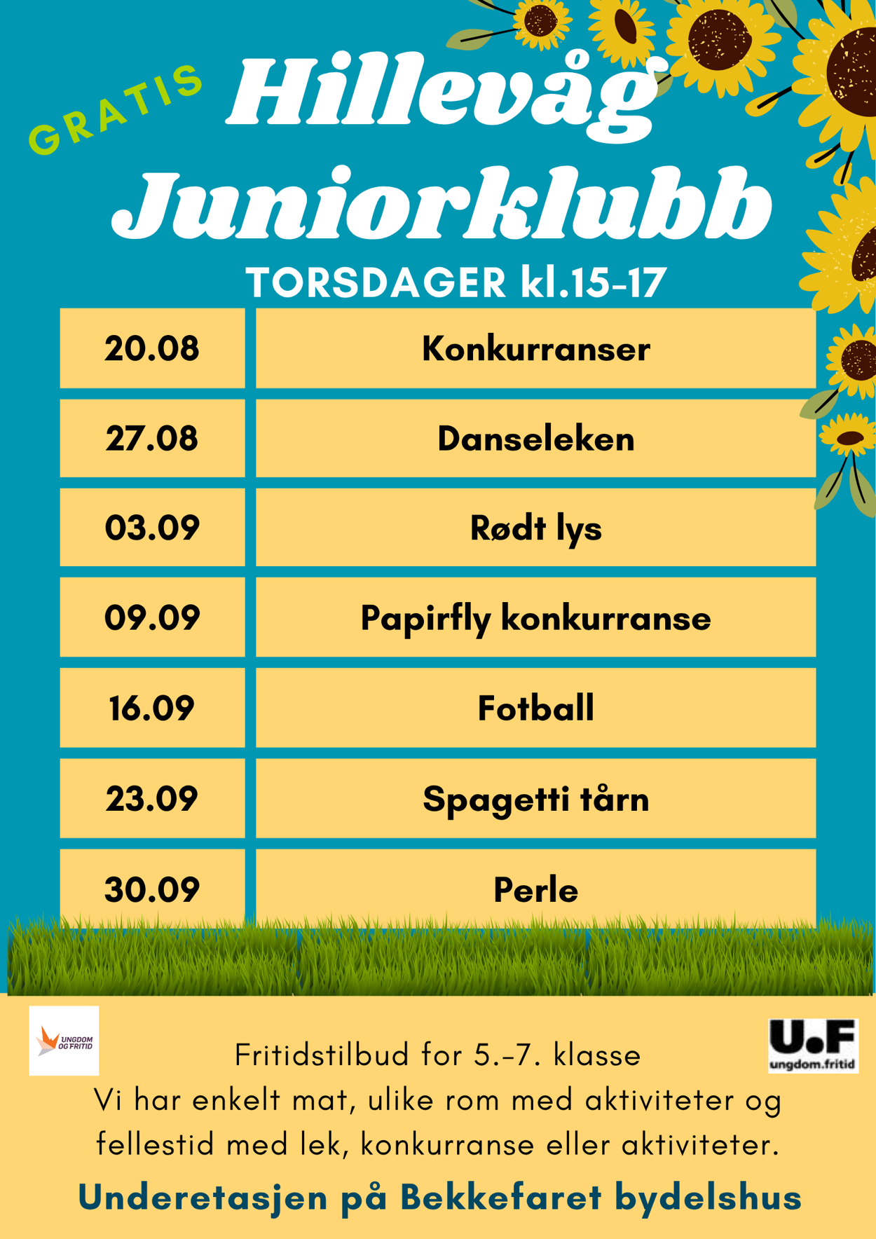 juniorklubb 2026 program hillevåg