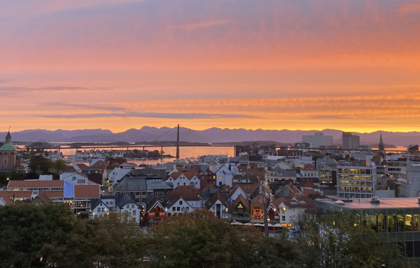 Utsikt over Stavanger sentrum