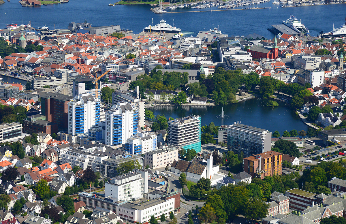 Stavanger sentrum. Foto: Harald M. Valderhaug