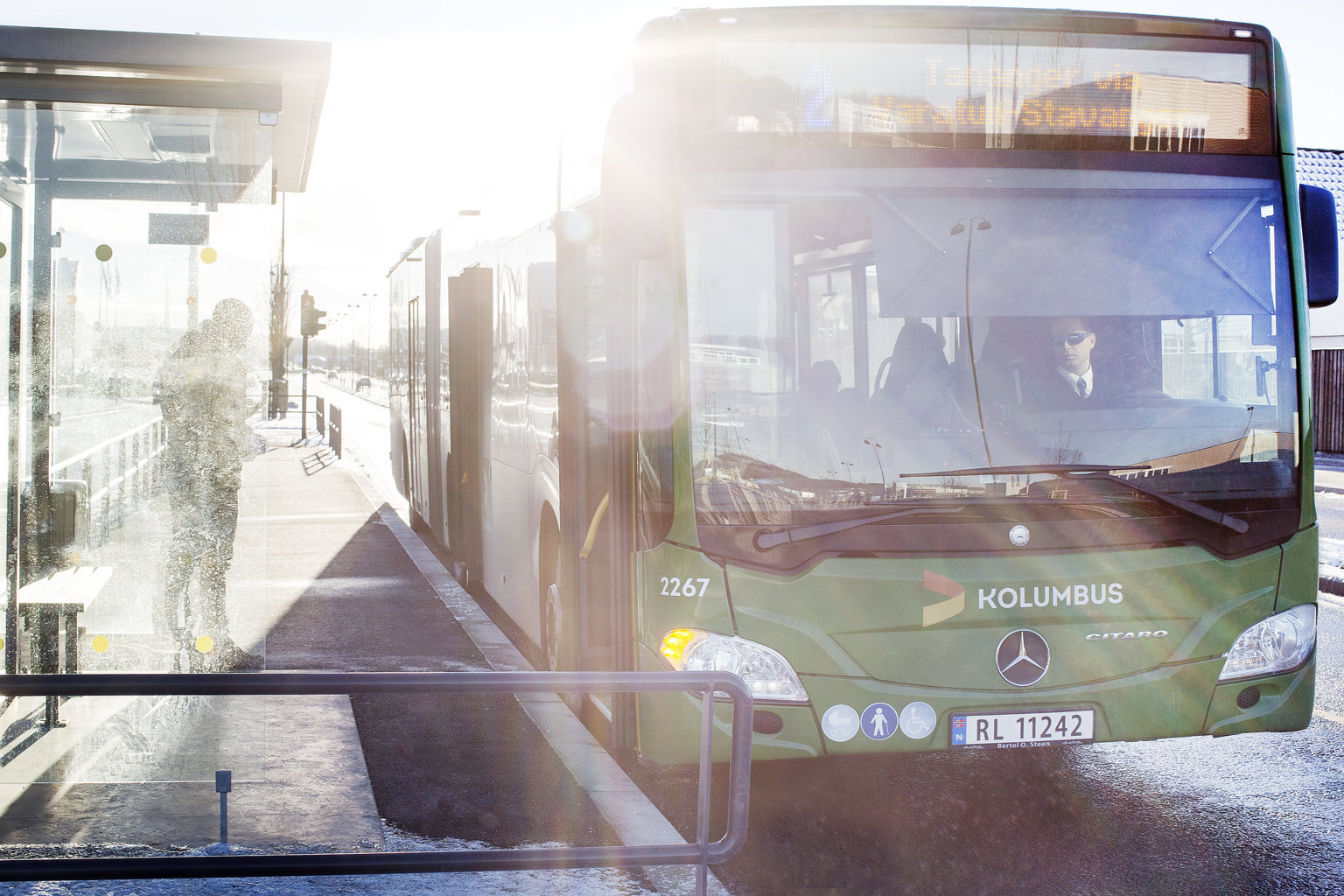 Buss i Stavanger. Foto: Kolumbus.no.