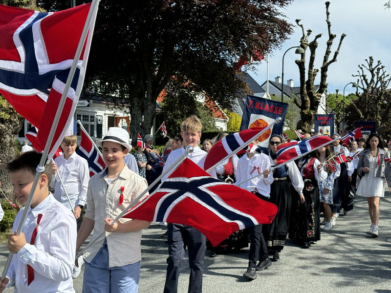 Bilde fra barnetoget i Stavanger