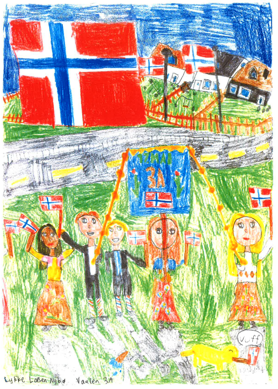 Tegning: Lykke Larsen Nybø, 3 A, Vaulen skole