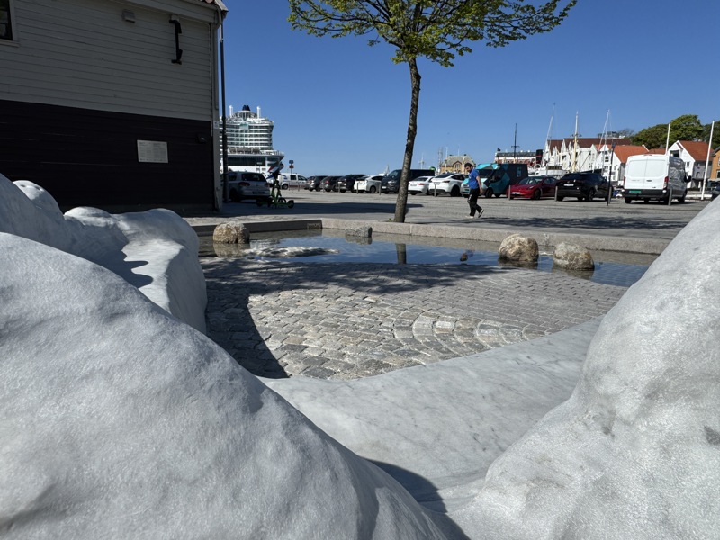 Bilde av krigsseilerplassen i Vågen i Stavanger