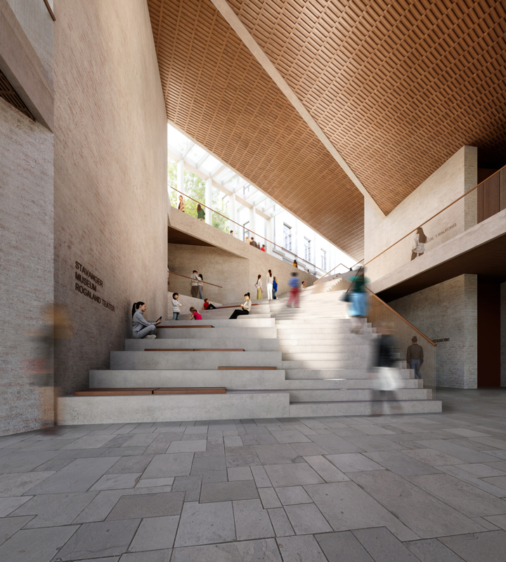 Foajeområde.  Illustrasjon: Lundhagem Arkitekter, DRDH, Jonas Thor