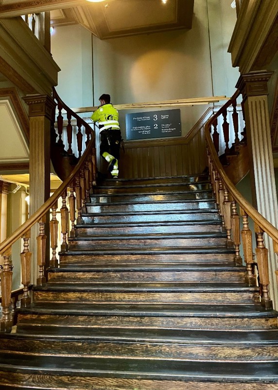 Trappen i Stavanger museum. Foto: MUST