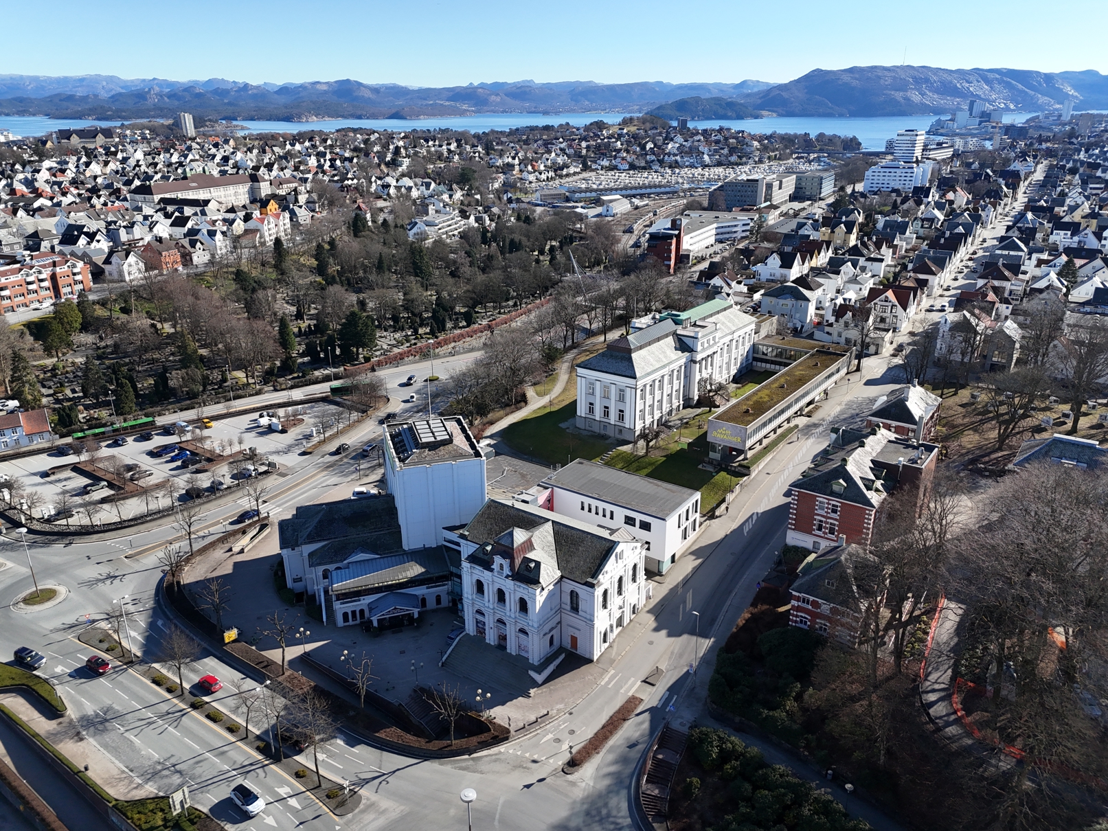 Dronebilde av Kannikhøyden Dronebilde av Kannikhøyden