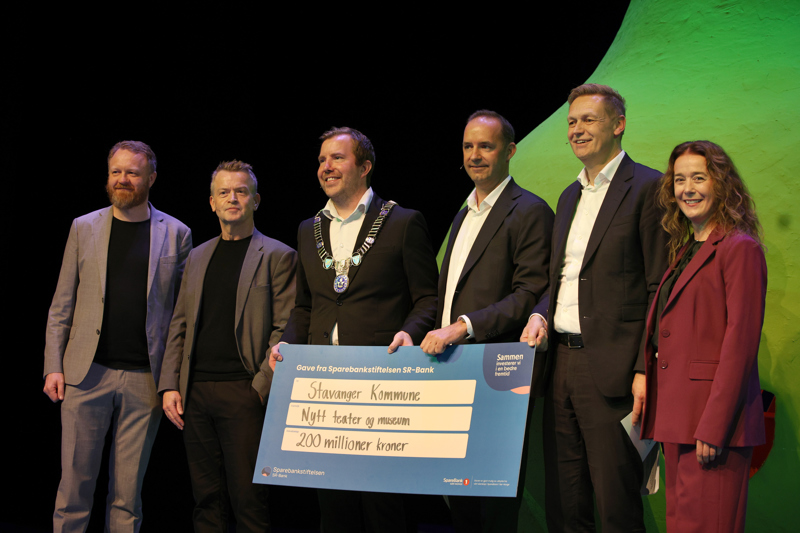Sparebankstiftelsen SR-Bank tildeler inntil 200 millioner kroner til nytt teater og museum i Stavanger.