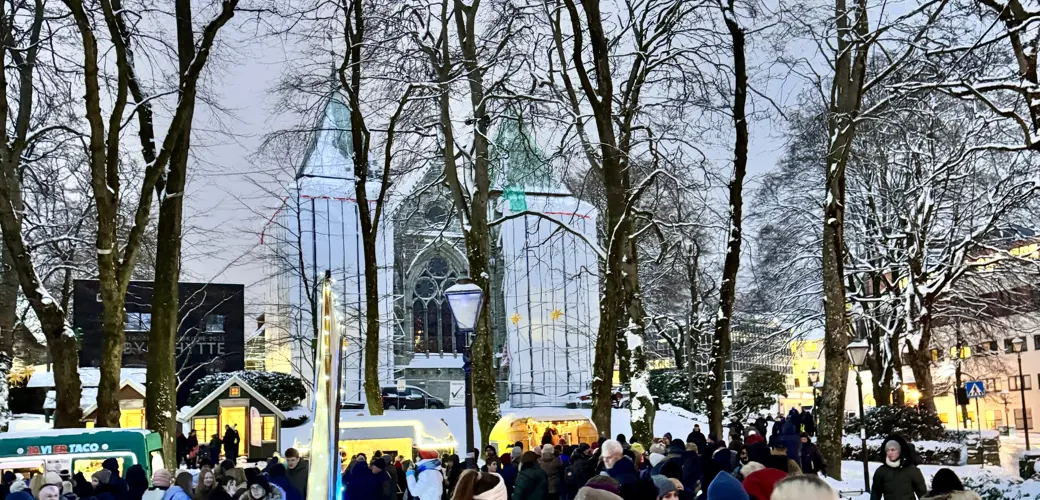 Programslipp for Stavanger 2025 i Byparken, 18. januar 2024.  Programslipp for Stavanger 2025 i Byparken.