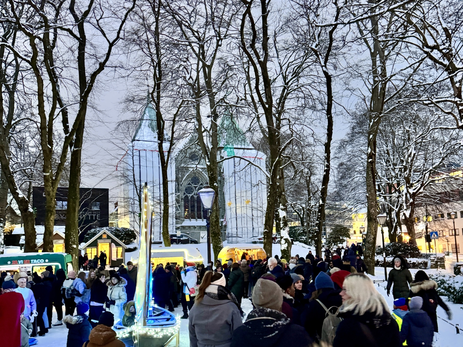Programslipp for Stavanger 2025 i Byparken, 18. januar 2024. Programslipp for Stavanger 2025 i Byparken.