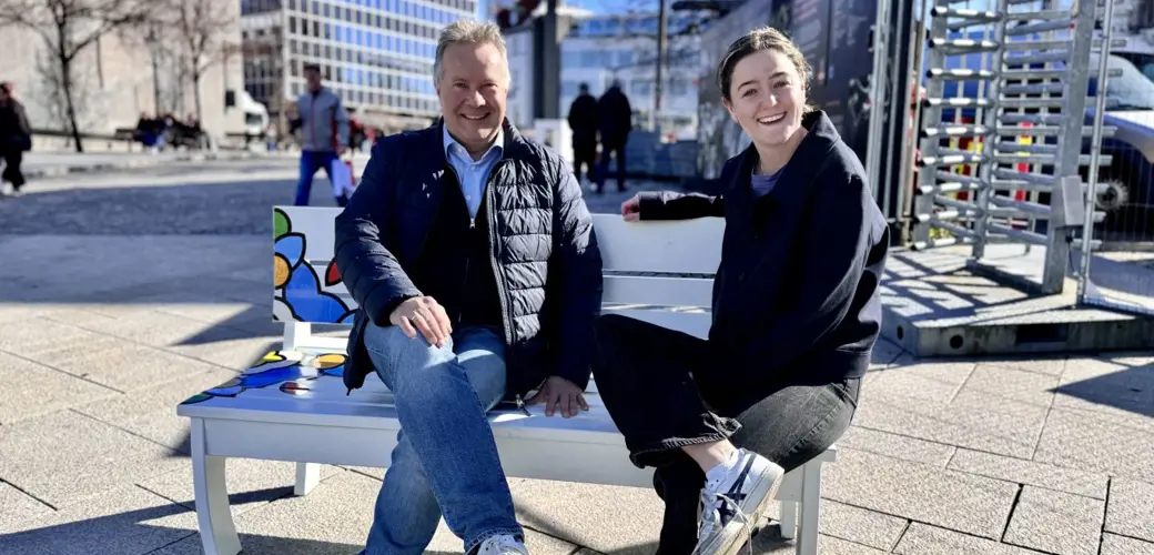 Ole Petter Søllesvik, daglig leder i Kulturkompaniet, og Ida Agathe Hidle, benkesjef, ønsker å høre din historie om Stavanger.  Ole Petter Søllesvik, daglig leder i Kulturkompaniet, og Ida Agathe Hidle, benkesjef, ønsker å høre din historie om Stavanger.