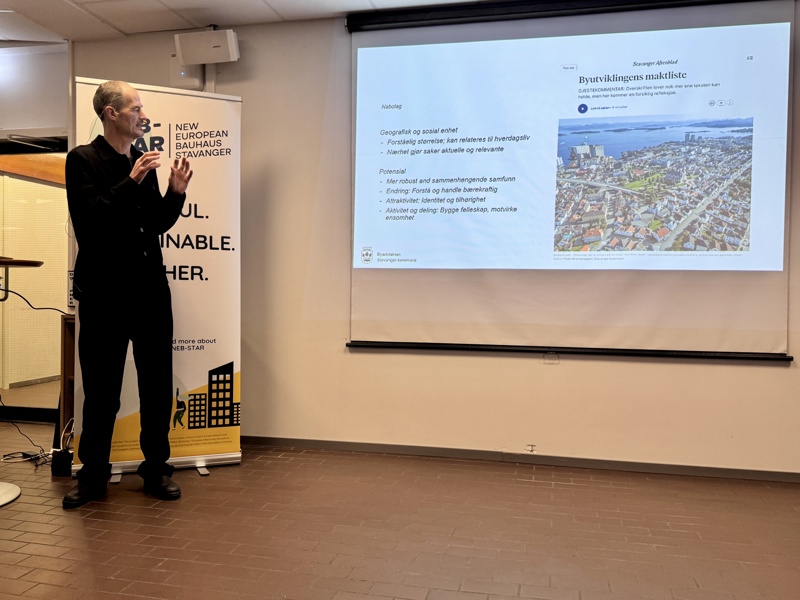 Byarkitekt Henrik Lundberg har vært en aktiv samarbeidspartner i NEB-STAR.