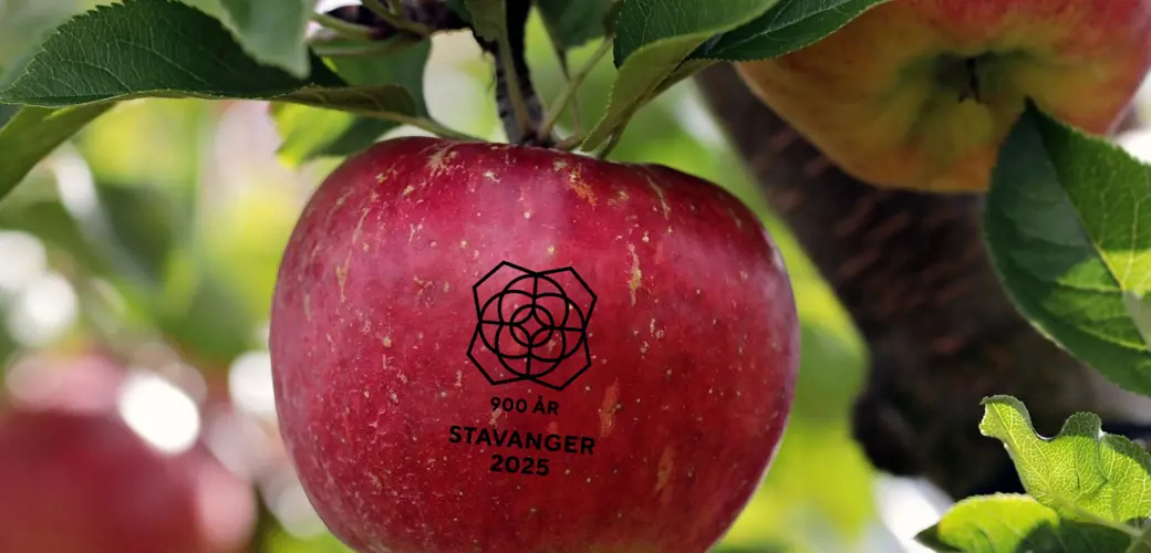 Eple med Stavanger 2025-logo