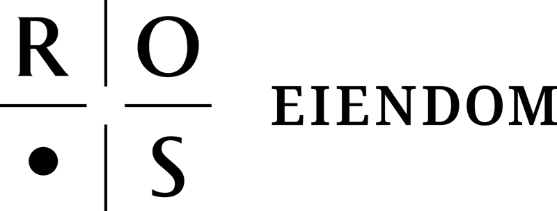 Ros Eiendom, liggende logo