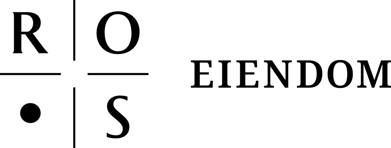 Ros Eiendom, liggende logo