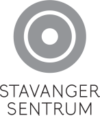 Logo til Stavanger Sentrum sort/hvit