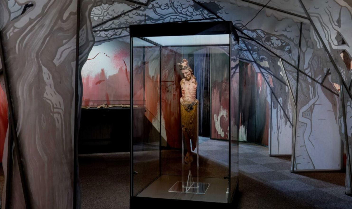 1100-tallet-rommet i Mitt Stavanger, laget av Maiken Stene. Foto: Stavanger museum. 1100-tallet-rommet i Mitt Stavanger, laget av Maiken Stene. Foto: Stavanger museum.