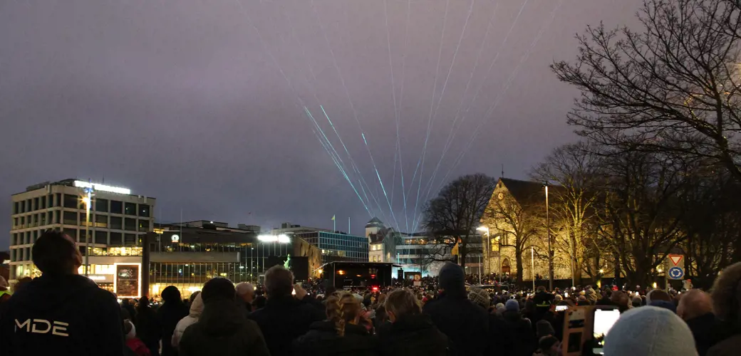 Jubileumsåpning på torget 18. januar.