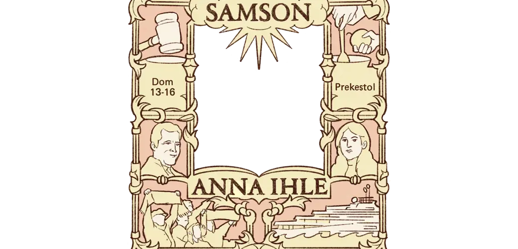Samson-kunstverket av Anna Ihle tar form både som en samtale- og skulpturserie. Plakaten til verket er laget av Shubham Mehra. Samson-kunstverket av Anna Ihle tar form både som en samtale- og skulpturserie. Plakaten til verket er laget av Shubham Mehra.
