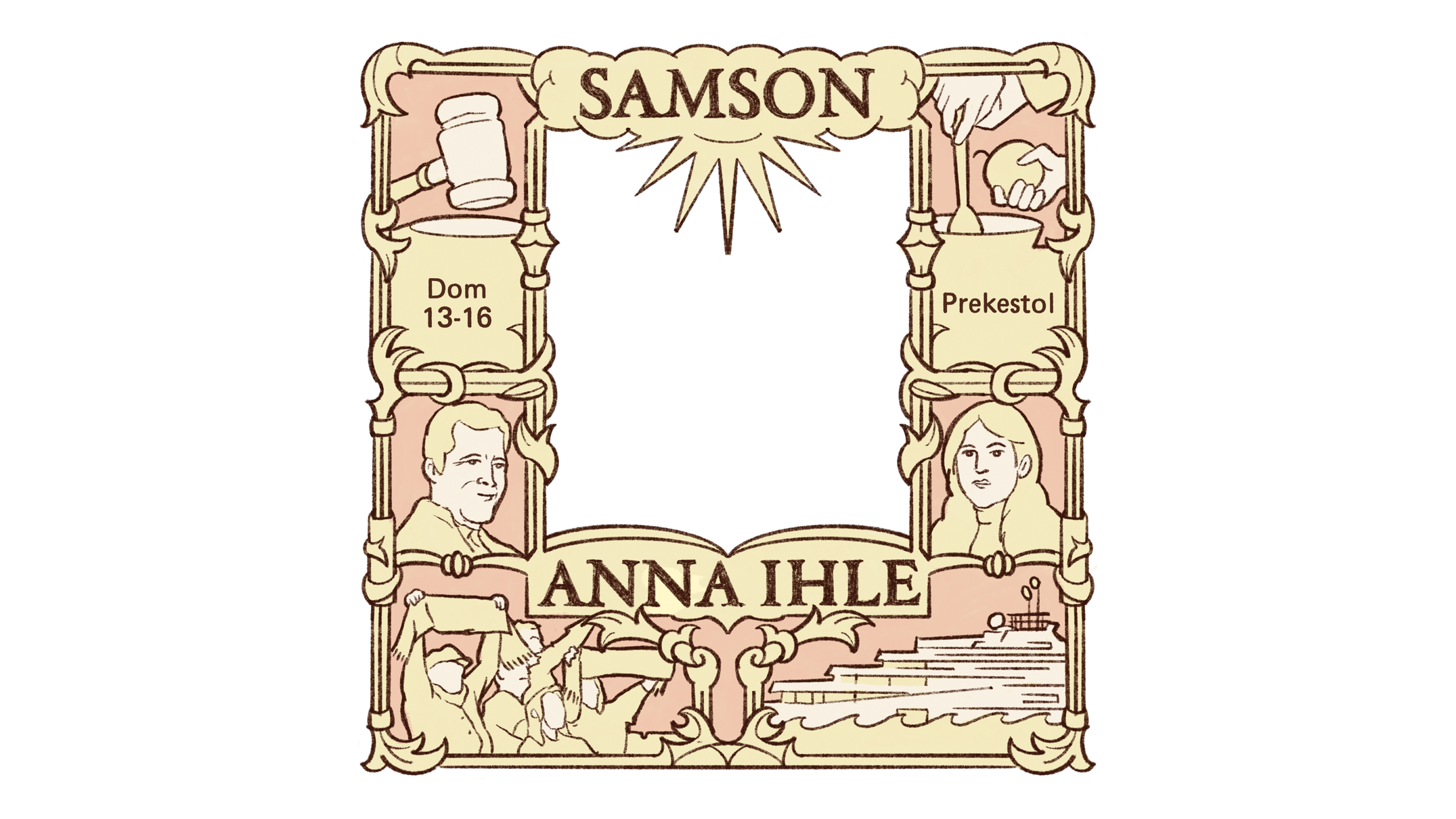 Samson-kunstverket av Anna Ihle tar form både som en samtale- og skulpturserie. Plakaten til verket er laget av Shubham Mehra. Samson-kunstverket av Anna Ihle tar form både som en samtale- og skulpturserie. Plakaten til verket er laget av Shubham Mehra.