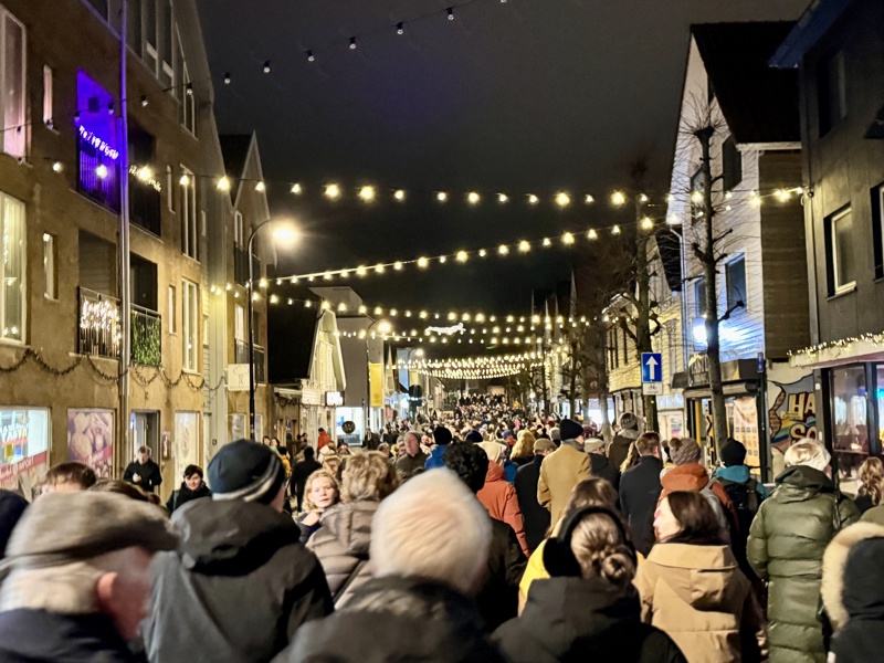 Det var ikke en meter med asfalt å se, i selveste Pedersgadå.