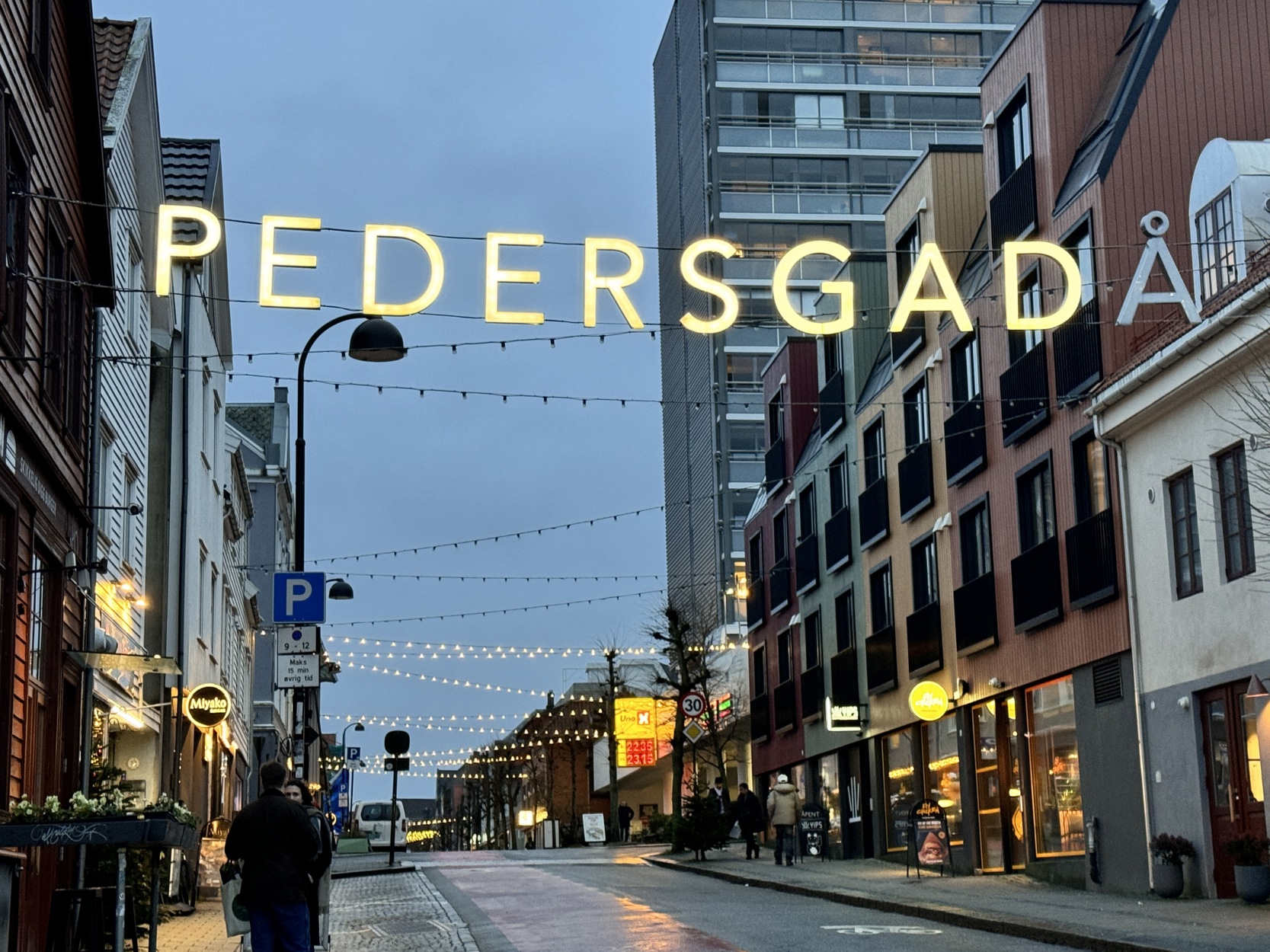 Hele Pedersgata blir bilfri under jubileumsåpningen.