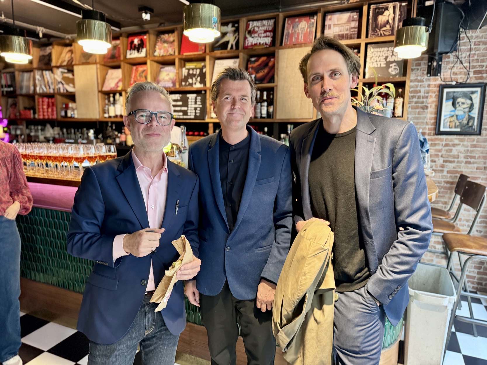 Stavangeroratoriet ved forfatter Tore Renberg, komponist Anders Brunvær Hauge og prosjektleder Gaute Aadnesen.